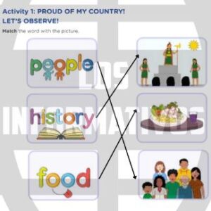 Activity 1: PROUD OF MY COUNTRY! Match the word with the picture.