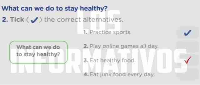 “Staying healthy is your choice”. Activity 1: Healthy lifestyle. Let’s understand!. What can we do to stay healthy? Tick the correct alternatives.